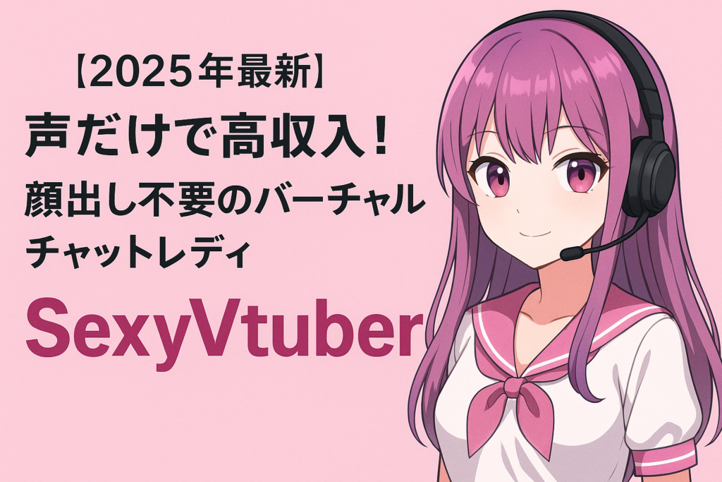 sexyvtuber FANZA提携で高収入　バーチャルチャットレディ
