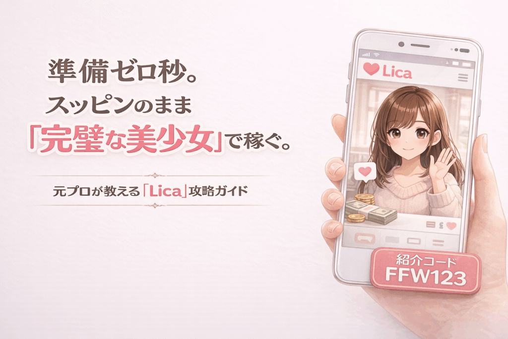 Lica(リカ)アプリは顔出しなし！アバターメルレの稼ぎ方を元チャトレが伝授【フォカ系列】
