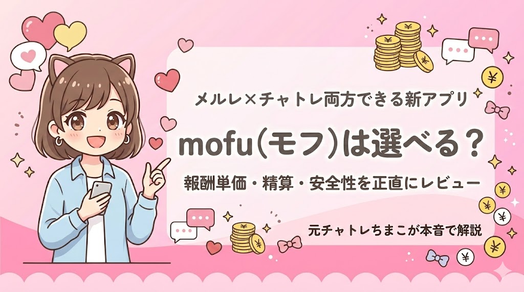 モフは選べる?メルレ×チャトレ両方できる新アプリの報酬・精算・安全性を元チャトレが徹底レビュー